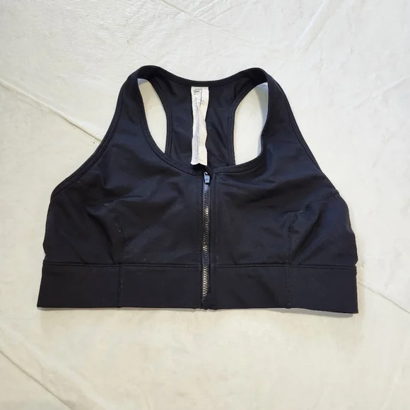 Fabletics Size Medium On-the-go Zip Impact Sports Bra - Picture 4 of 8
